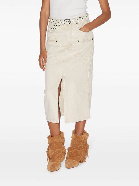 ISABEL MARANT Britt skirt - Neutrals - zdjęcie produktu nr 2