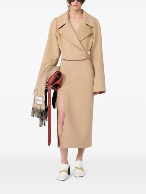 Max Mara oversized-lapel cropped jacket - Neutrals