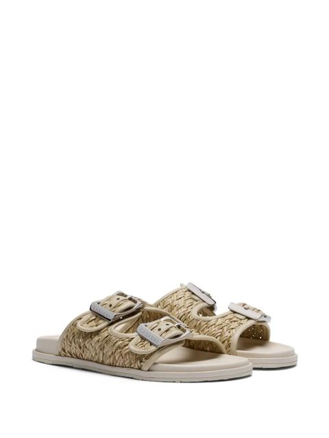 Casadei Birky braided sandals - Neutrals