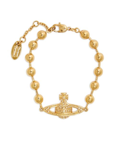 Vivienne Westwood Orb-embellished beaded bracelet - Gold - zdjęcie produktu nr 1