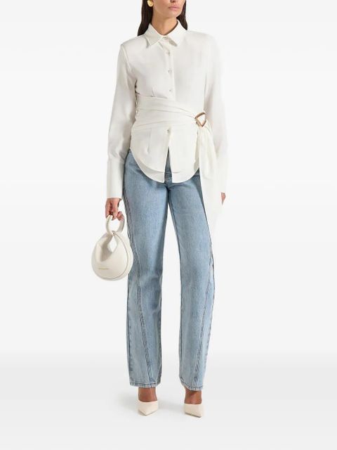 Manière De Voir Fia wrap shirt - White - zdjęcie produktu nr 2