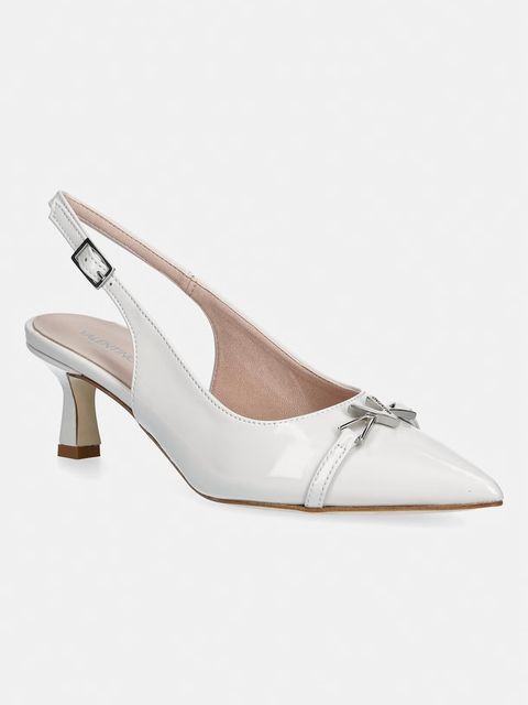 Valentino szpilki z odkrytą piętą skórzane DRESS - zdjęcie produktu nr 1