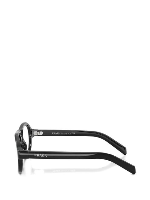 Prada Eyewear oval-frame glasses - Black