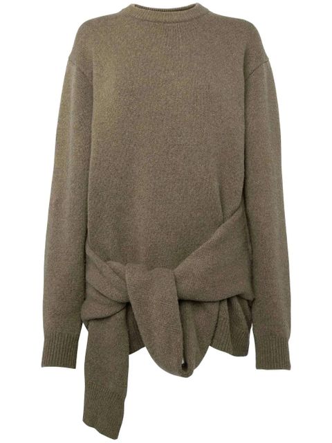 JW Anderson tie-front knit sweater - Neutrals - zdjęcie produktu nr 1
