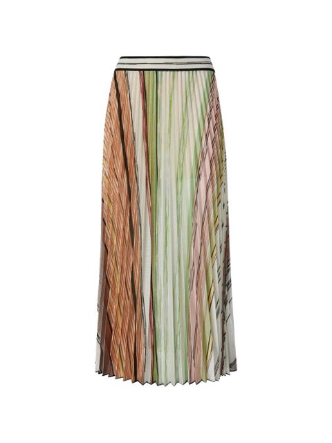 Missoni striped pleated midi skirt - Neutrals - zdjęcie produktu nr 1