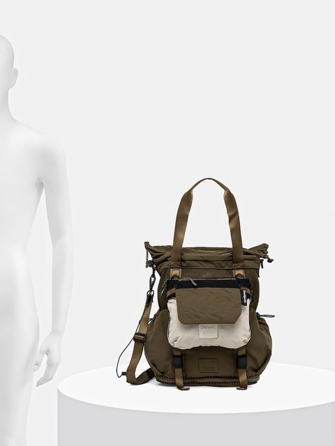 Desigual plecak BASIC MODULAR DISCOV damski kolor zielony duży gładki 25WAKY10