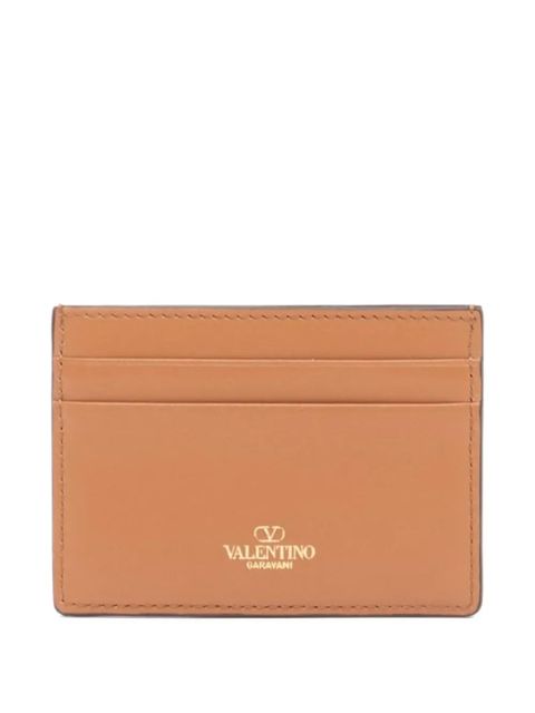 Valentino Garavani card holder The Bold Edition in calfskin - Brown - zdjęcie produktu nr 2