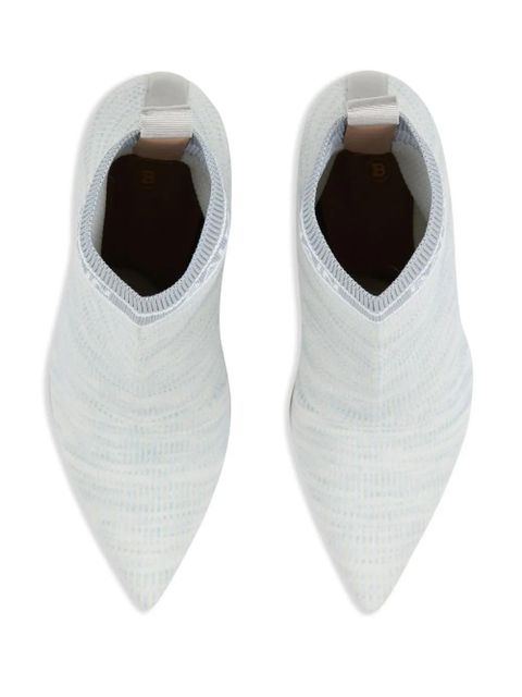 Balmain Skye 95mm knit ankle boots - Blue