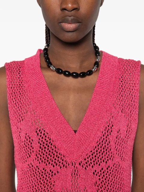 PINKO V-neck mini dress