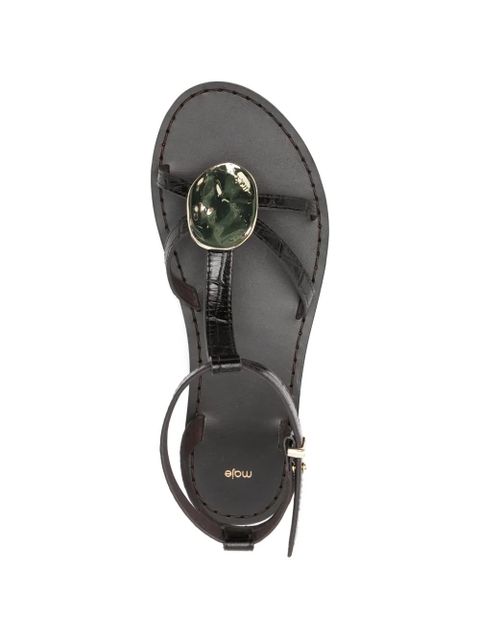 Maje buckle-fastening sandals - Black