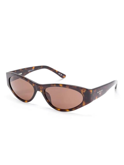 Balenciaga Eyewear oval-frame sunglasses - Brown - zdjęcie produktu nr 2