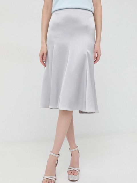 Trussardi spódnica kolor szary midi rozkloszowana - zdjęcie produktu nr 1