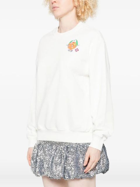 Casablanca logo-print sweatshirt - White