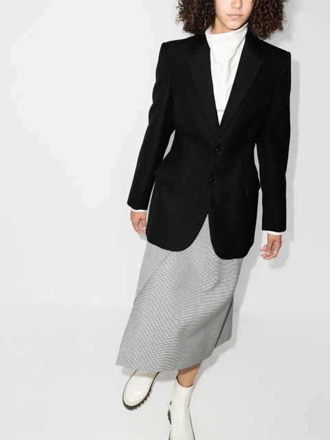 WARDROBE.NYC x Browns 50 single-breasted wool blazer - Black - zdjęcie produktu nr 2