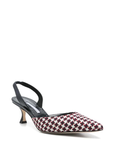 Manolo Blahnik 50mm Carolyne Gala slingback sandals - White