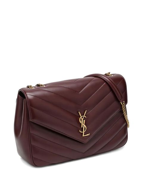 Saint Laurent large Loulou quilted shoulder bag - Red