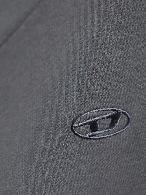 Diesel high-neck shimmering-sleeves sweater - Grey