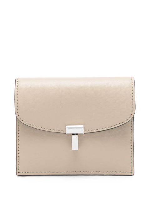 TOTEME T-lock leather card holder - Neutrals - zdjęcie produktu nr 1