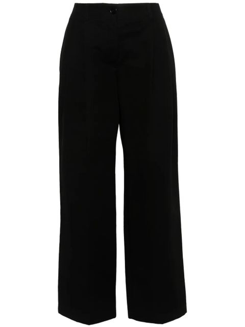 TOTEME wide-leg twill trousers - Black - zdjęcie produktu nr 1