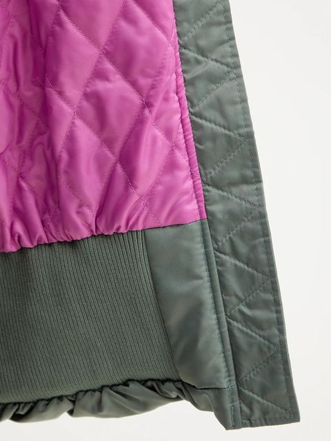 Pinko kurtka kolor zielony przejściowa oversize 105340 A2OL