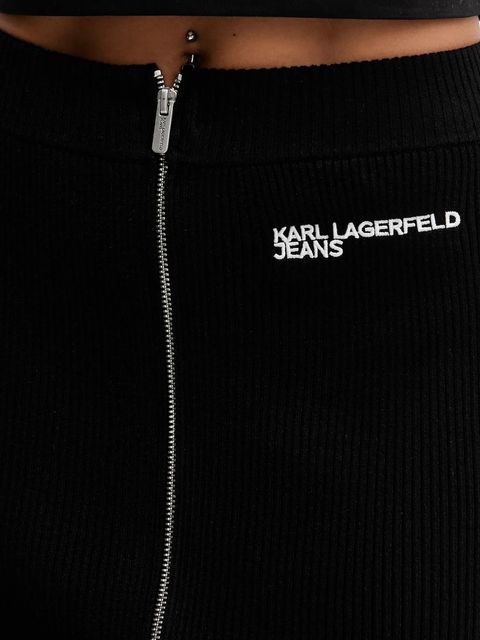 Karl Lagerfeld Jeans spódnica kolor czarny midi ołówkowa A4W12005