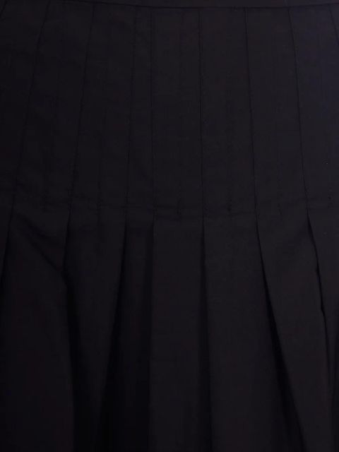 Max Mara pleated cotton skirt - Black