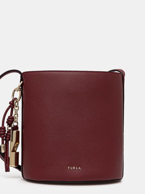 Furla torebka skórzana kolor czerwony WE00859 ARE000 CGQ00 - zdjęcie produktu nr 1