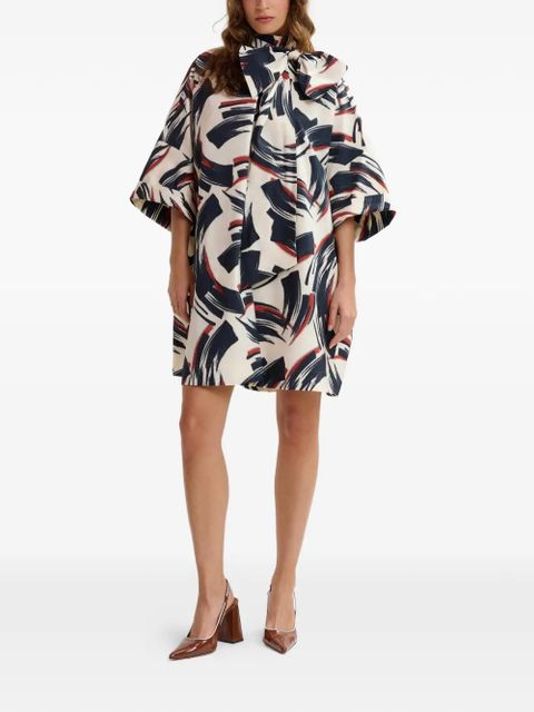 Essentiel Antwerp Jenadine graphic-print dress - Black - zdjęcie produktu nr 2