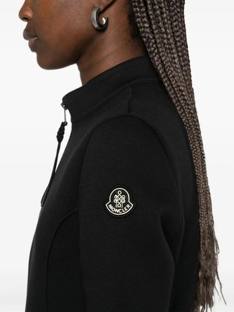 Moncler Year of the Snake-patch neoprene mini dress - Black