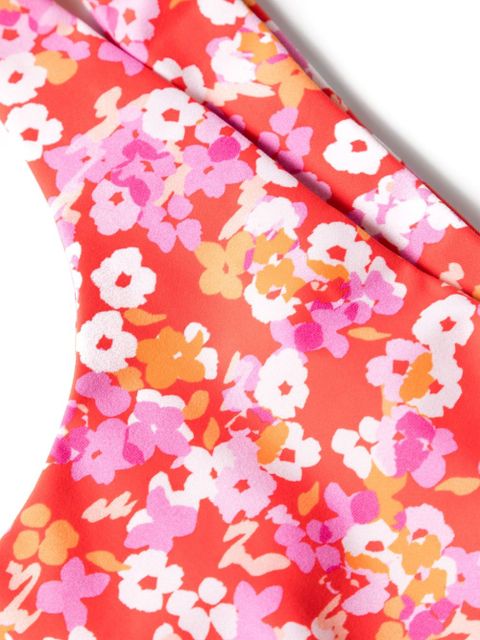 ROTATE BIRGER CHRISTENSEN floral-print swimsuit - Red