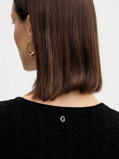 Guess sukienka MORGAN kolor czarny mini rozkloszowana W5BK79 Z3902