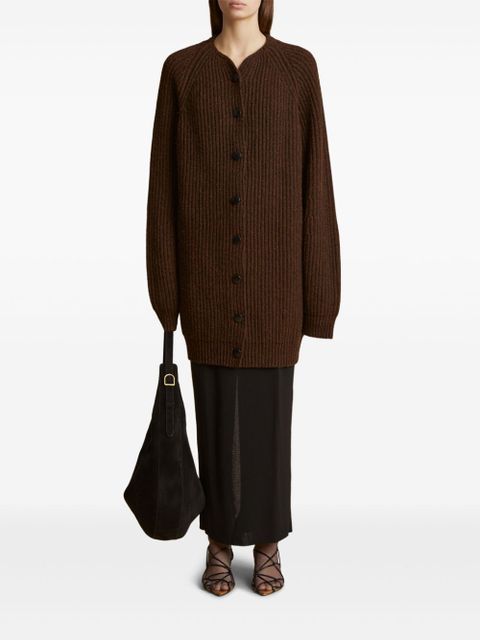 KHAITE Jina cardigan - Brown - zdjęcie produktu nr 2