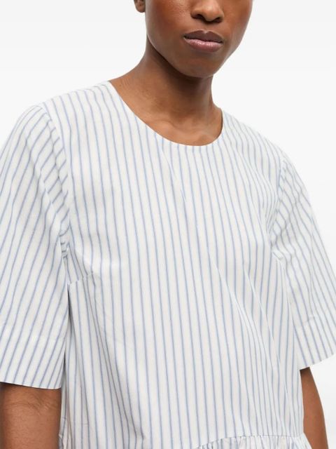 GANNI striped dress - White