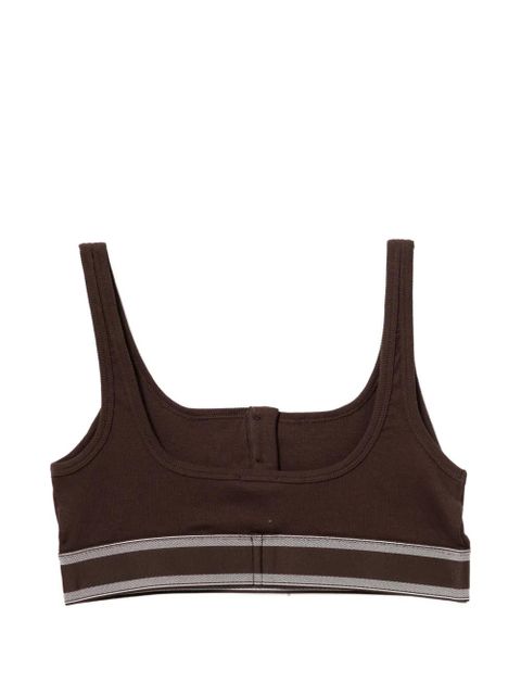 Versace logo-embroidered bra - Brown - zdjęcie produktu nr 2