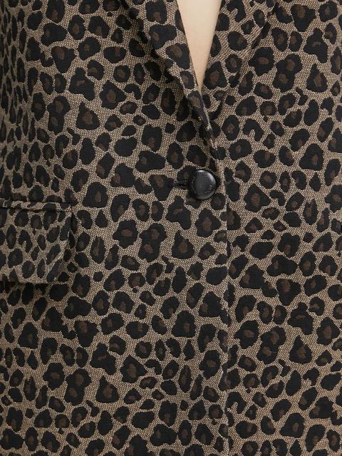 Morgan marynarka VBILI.F kolor beżowy jednorzędowa wzorzysta VBILI.F