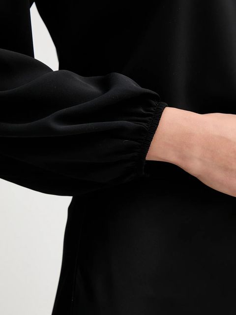 Sandro Ferrone bluzka damska kolor czarny gładka S7YBFMOSCARDINI