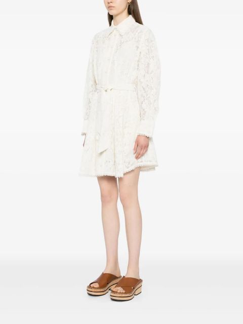 ZIMMERMANN mini dawning tuck dress - Neutrals
