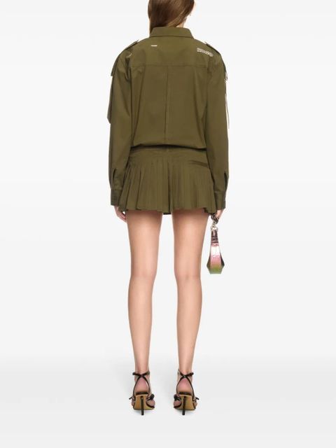 Off-White Savana mini dress - Green
