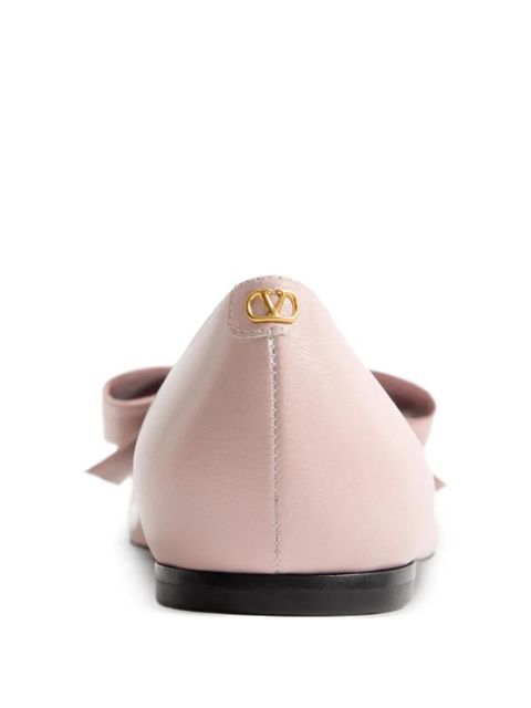 Valentino Garavani Bowow kidskin ballerina - Pink