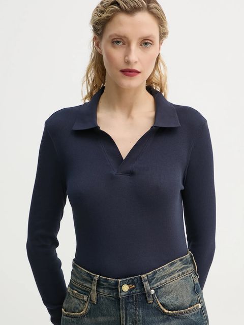 G-Star longsleeve bawełniany kolor niebieski - zdjęcie produktu nr 1