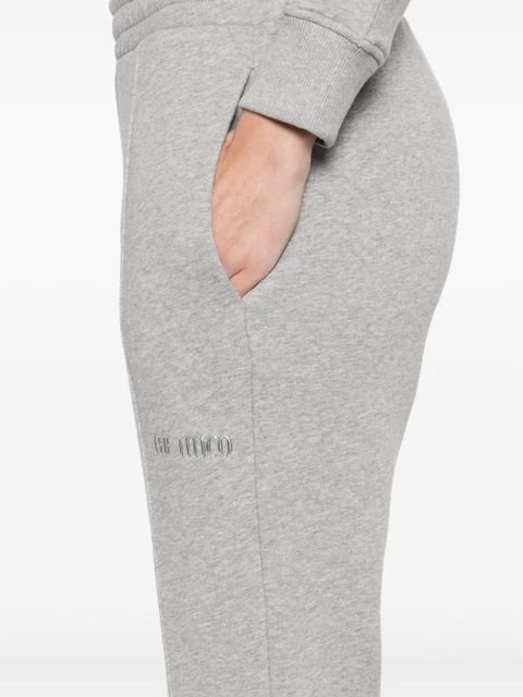 The Attico logo-appliqué sweatpants - Grey