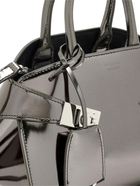 Ferragamo mini logo-deail tote bag - Grey