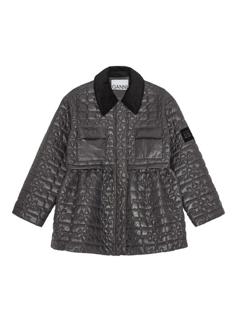 GANNI quilted jacket - Brown - zdjęcie produktu nr 1