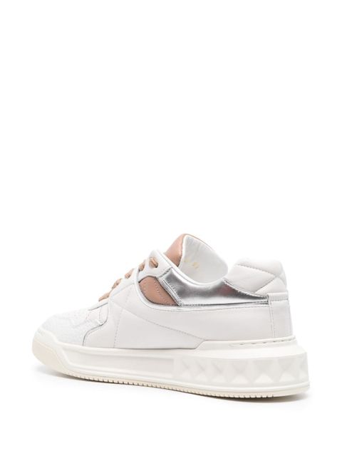 Valentino Garavani One Stud leather sneakers - White