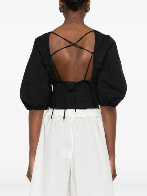 PINKO puff-sleeve blouse - Black