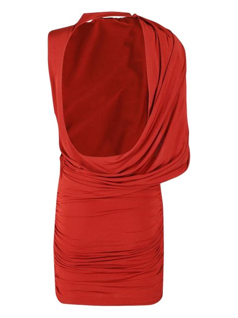 Magda Butrym drape-detail mini dress - Red - zdjęcie produktu nr 2