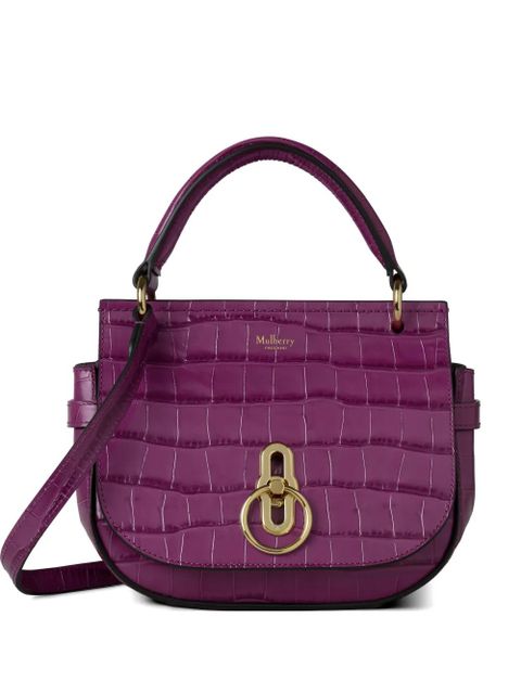 Mulberry Amberley croc-effect crossbody bag - Purple - zdjęcie produktu nr 1