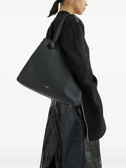 Jil Sander medium knot-embellished tote bag - Black
