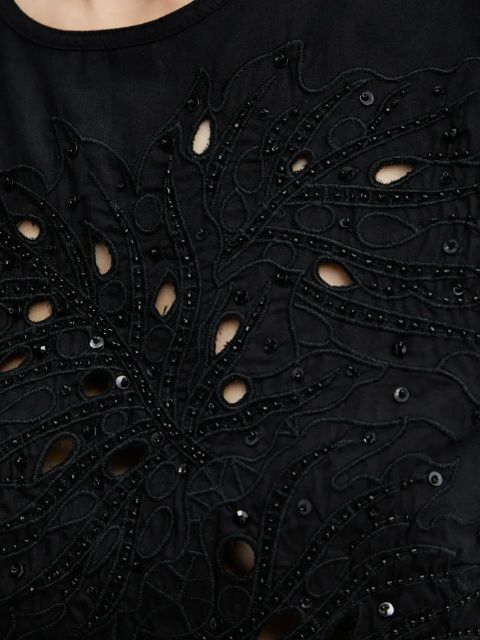 Pinko bluzka bawełniana damska kolor czarny z aplikacją 104850 A2H0