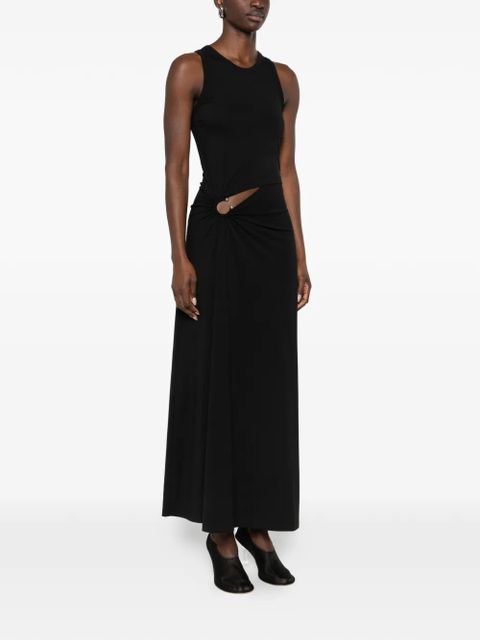 Rabanne ring-detail maxi dress - Black